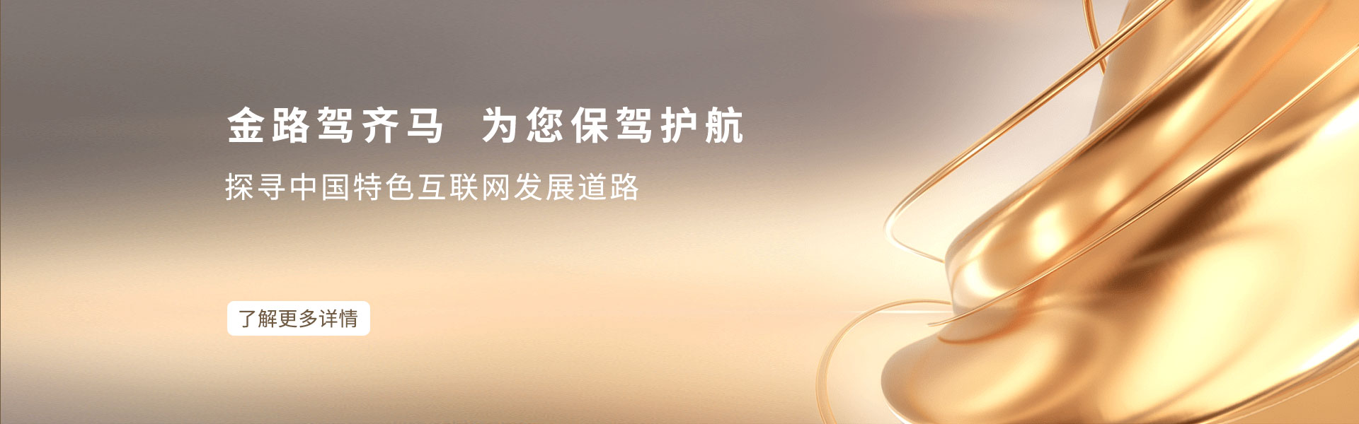 金路驾齐马 为您保驾护航 — 探寻中国特色互联网发展道路